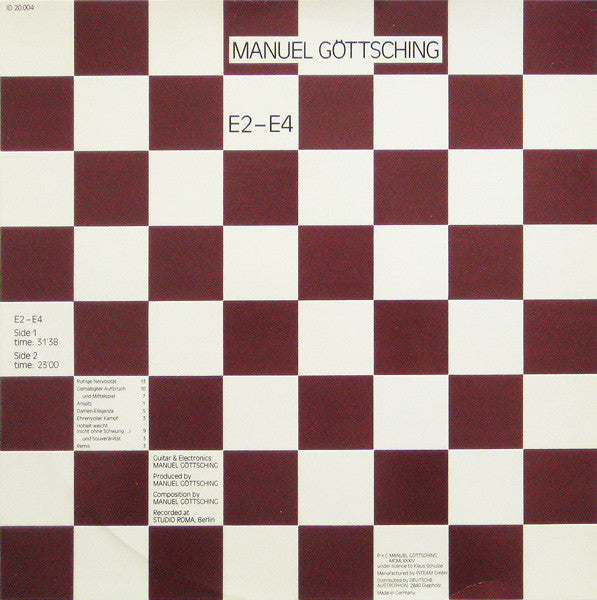 Manuel Göttsching – E2–E4 (1984)