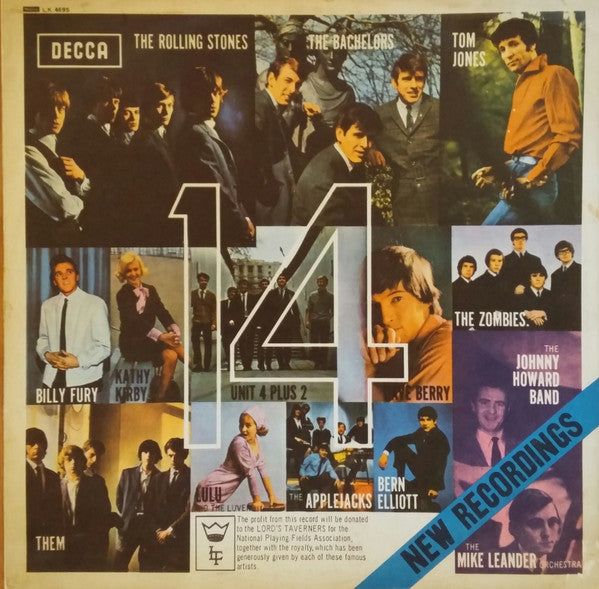Various : 14 Great Artists (LP, Comp, Mono)
