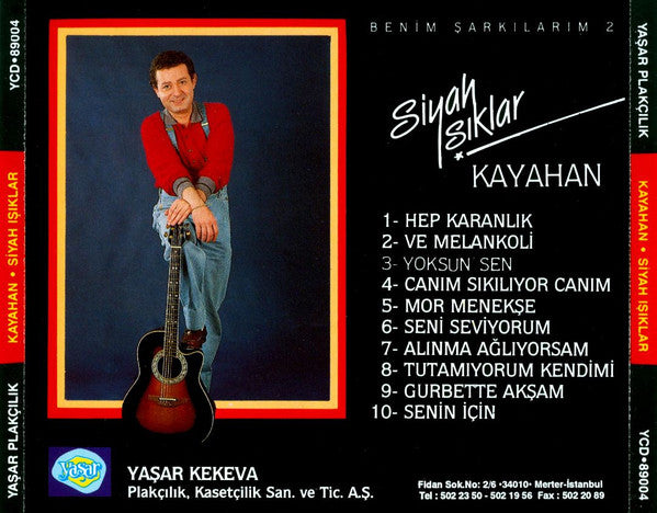 Kayahan : Benim Şarkılarım 2, Siyah Işıklar (CD, Album)