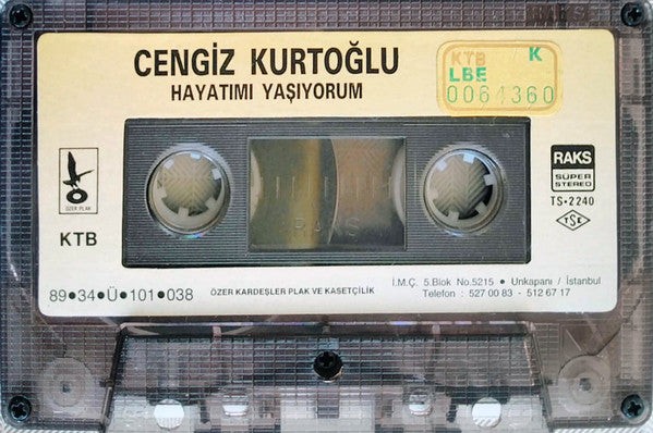 Cengiz Kurtoğlu : Hayatımı Yaşıyorum (Cass, Album)