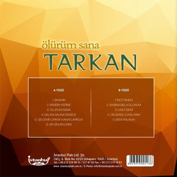 Tarkan : Ölürüm Sana (LP, Album, RE, Gat)