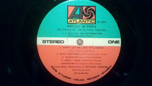 Aretha Franklin : Aretha In Paris (LP, Album)