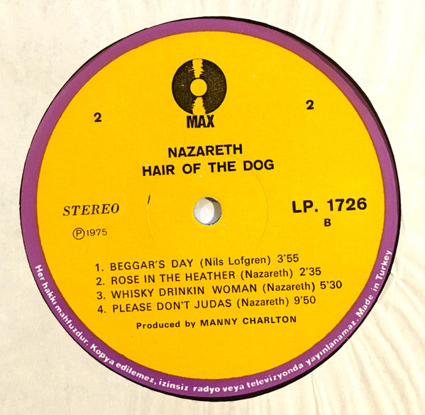 Nazareth (2) : Hair Of The Dog (LP, Album)