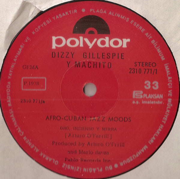 Dizzy Gillespie Y Machito : Afro-Cuban Jazz Moods (LP, Album)