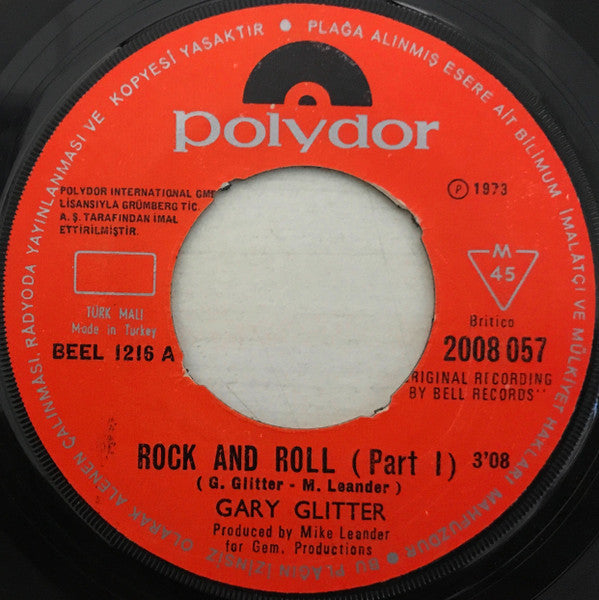 Gary Glitter : Rock And Roll (7")
