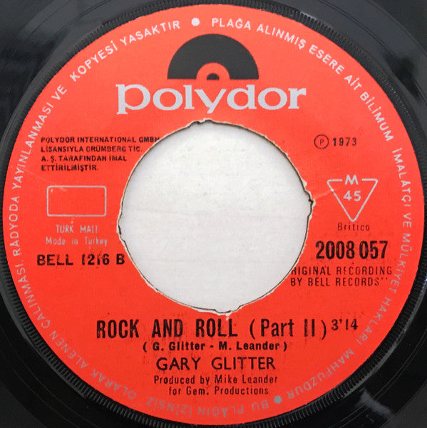 Gary Glitter : Rock And Roll (7")