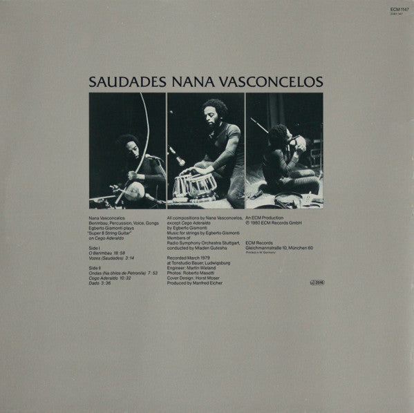 Naná Vasconcelos : Saudades (LP, Album)