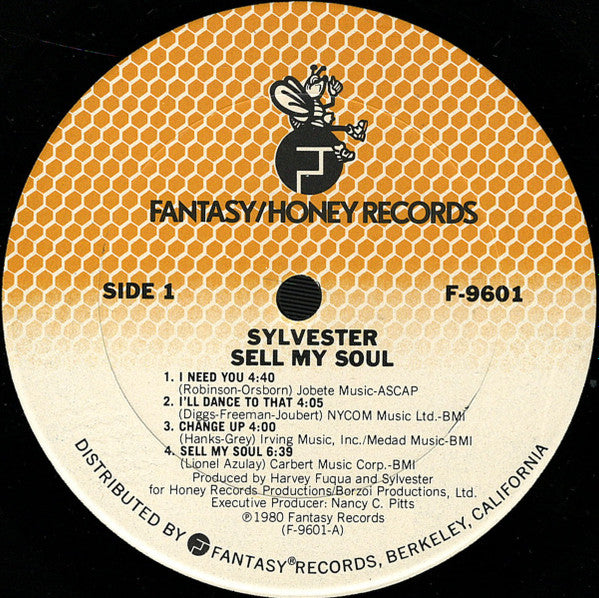 Sylvester : Sell My Soul (LP, Album, San)
