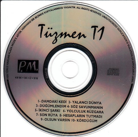 Tüzmen : T1 (CD, Album)