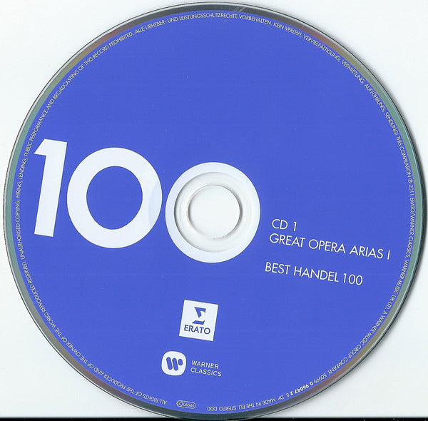 Georg Friedrich Händel : Best Handel 100 (6xCD, Comp, RE, RM)