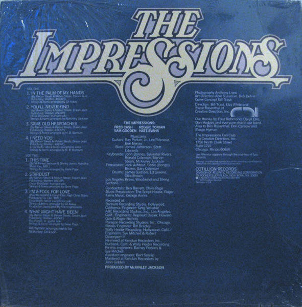 The Impressions : It's About Time (LP, Album, MO)
