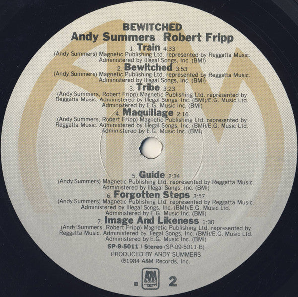 Andy Summers, Robert Fripp : Bewitched (LP, Album, B -)