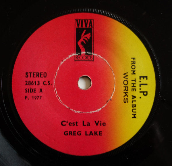 Emerson, Lake & Palmer, Greg Lake : From The Album Works  (7", Single)