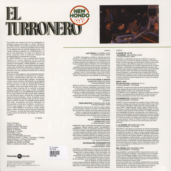 El Turronero : New Hondo (LP, Album, RE, RM)