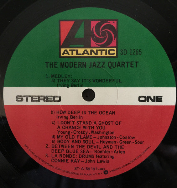 The Modern Jazz Quartet : The Modern Jazz Quartet (LP, Album, RP, MO)