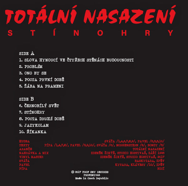 Totální Nasazení : Stínohry (LP, Album, Ltd, RE, RM)