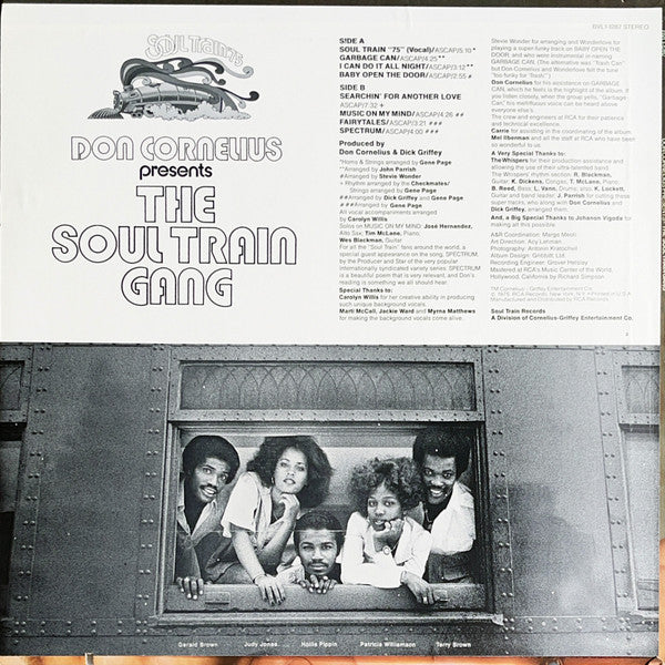 Don Cornelius Presents Soul Train Gang (2) : Don Cornelius Presents The Soul Train Gang (Soul Train ’75) (LP, Album, Ind)