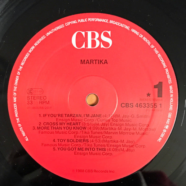 Martika : Martika (LP, Album)