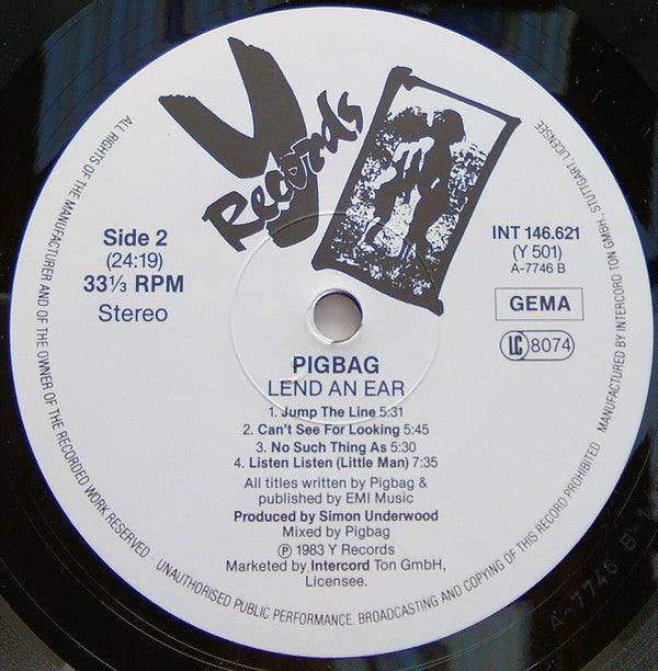 Pigbag : Lend An Ear (LP, Album)