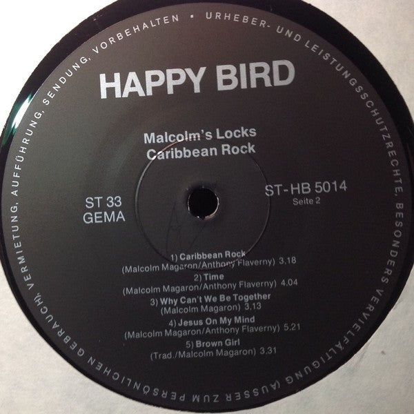 Malcolm's Locks : Caribbean Rock (LP, Album)