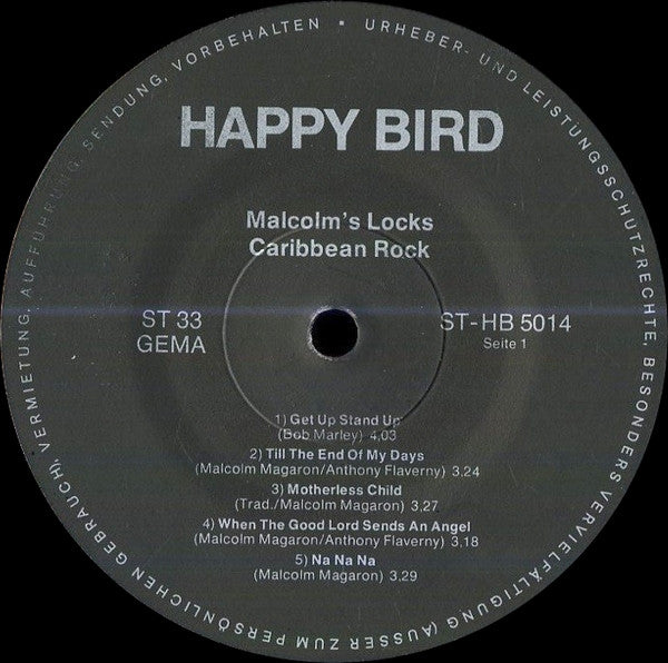 Malcolm's Locks : Caribbean Rock (LP, Album)