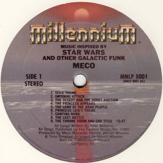 Meco Monardo : Music Inspired By Star Wars And Other Galactic Funk (LP, Album, Pit)