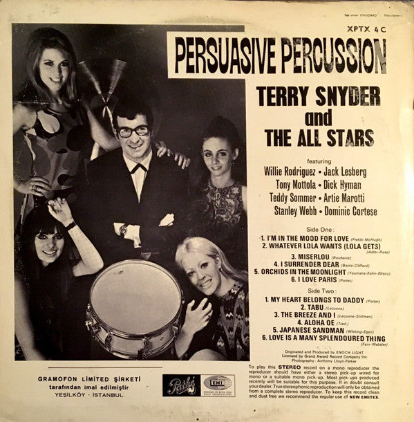 Terry Snyder And The All Stars : Persuasive Percussion (LP)