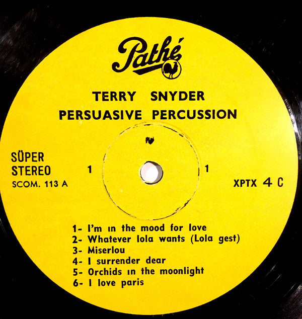 Terry Snyder And The All Stars : Persuasive Percussion (LP)