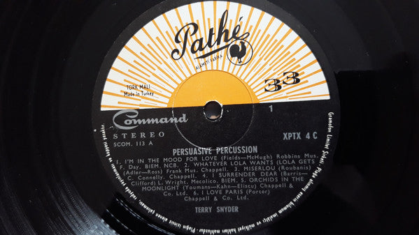 Terry Snyder And The All Stars : Persuasive Percussion (LP)