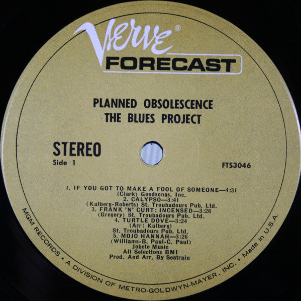 The Blues Project : Planned Obsolescence (LP, Album, MGM)