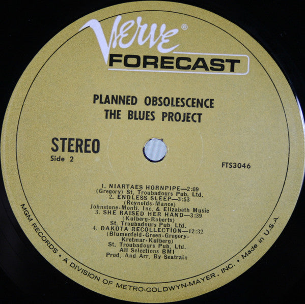 The Blues Project : Planned Obsolescence (LP, Album, MGM)
