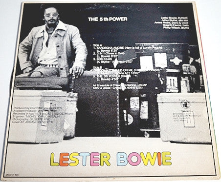 Lester Bowie : The 5th Power (LP, Album, Hi-)