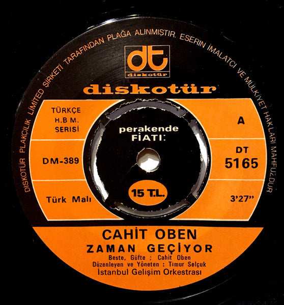 Cahit Oben : Zaman Geçiyor / Çekilmez (7", Single)
