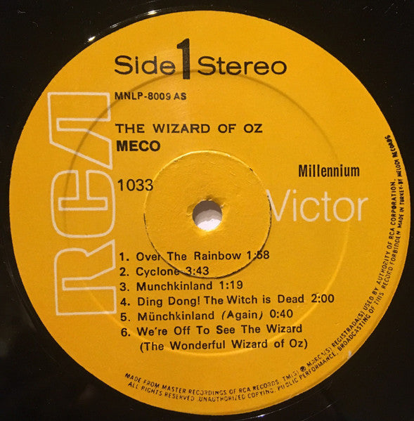 Meco Monardo : The Wizard Of Oz (LP, Album, Mixed)