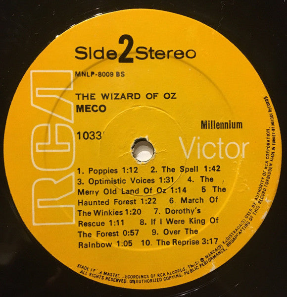 Meco Monardo : The Wizard Of Oz (LP, Album, Mixed)