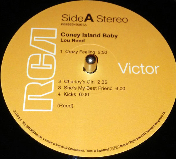 Lou Reed : Coney Island Baby (LP, Album, RE, RM)