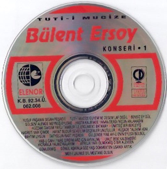 Bülent Ersoy : Tuti-i Mucize / Bülent Ersoy Konseri • 1 (CD, Album, RE)