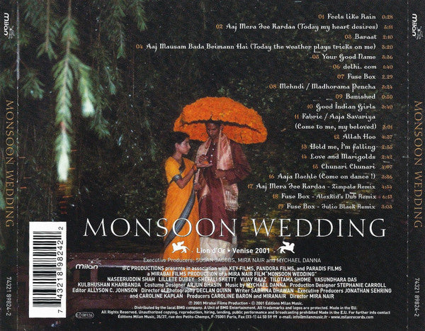 Mychael Danna : Monsoon Wedding (CD, Album)