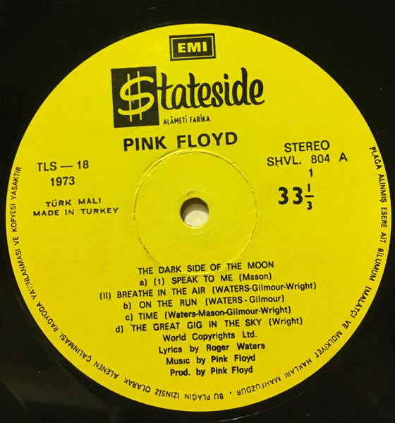 Pink Floyd : The Dark Side Of The Moon (LP, Album)