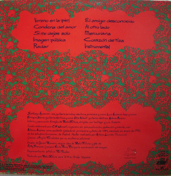 Radio Futura : Veneno En La Piel (LP, Album)