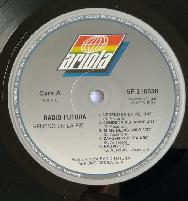 Radio Futura : Veneno En La Piel (LP, Album)