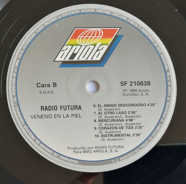 Radio Futura : Veneno En La Piel (LP, Album)