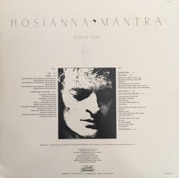 Popol Vuh : Hosianna Mantra (LP, Album, RE, RM)