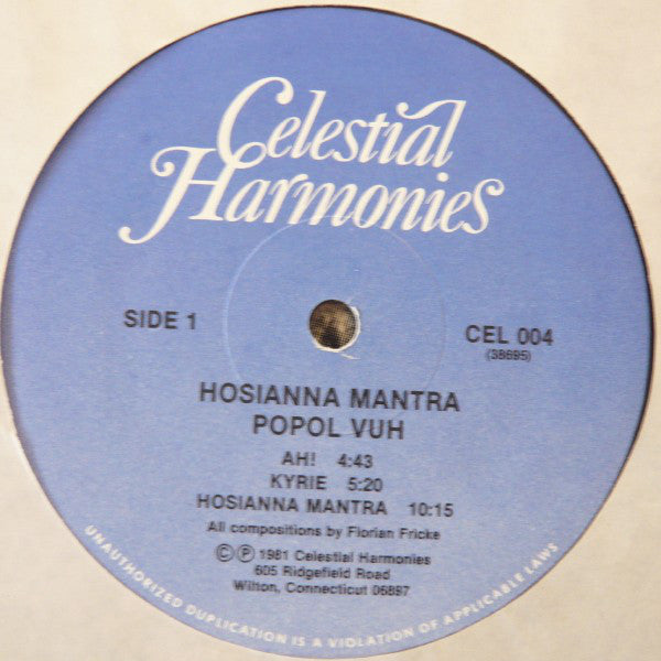 Popol Vuh : Hosianna Mantra (LP, Album, RE, RM)