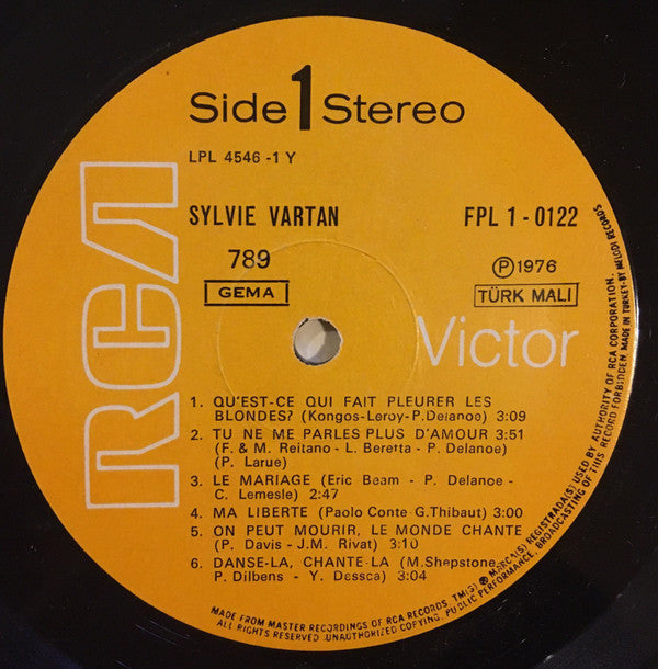 Sylvie Vartan : Qu'est-ce Qui Fait Pleurer Les Blondes? (LP, Album)