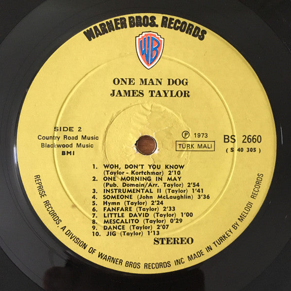James Taylor (2) : One Man Dog (LP, Album)
