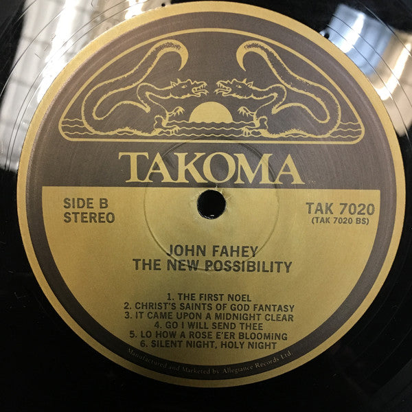 John Fahey : The New Possibility: John Fahey's Guitar Soli Christmas Album (LP, Album, RE)