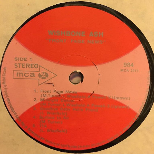 Wishbone Ash : Front Page News (LP, Album)