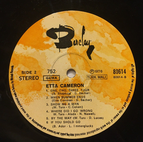 Etta Cameron : I'm A Woman (LP, Album)