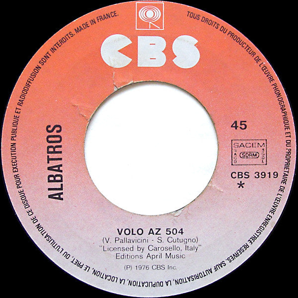 Albatros : Volo AZ 504 (7", Single)